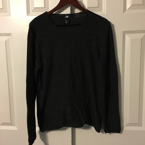 h&m black sweater mens